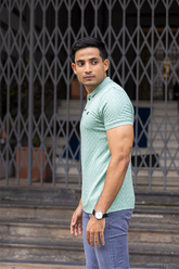 Pista Slim Fit Chevron Polo T-Shirt